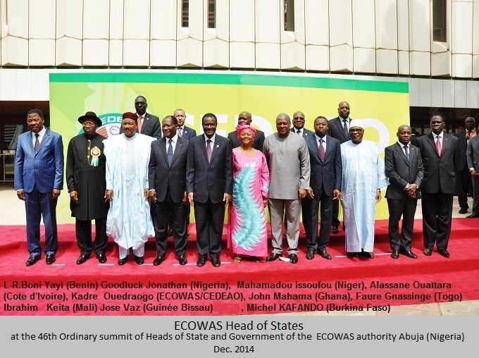 46th Ordinay session of ECOWAS-CEDEAO-Abuja, Nigeria, Dec 2014