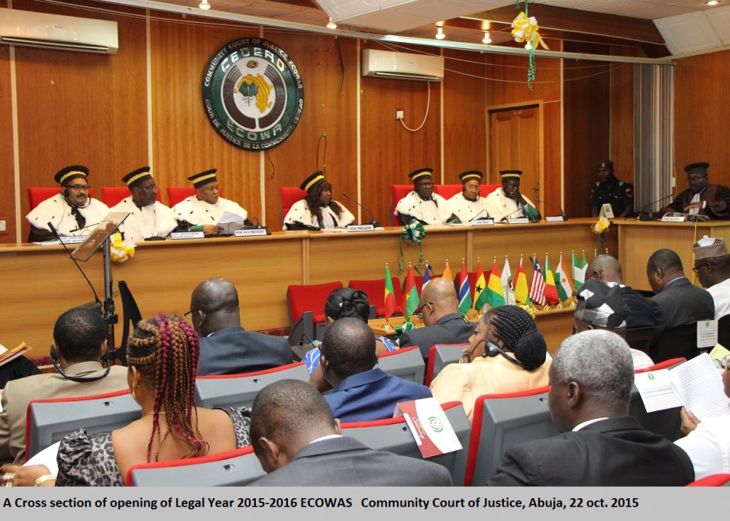 A Cross section of opening of Legal Year 2015-2016 ECOWAS   Community Court of Justice, Abuja, 22 oct. 2015. IMG_2002