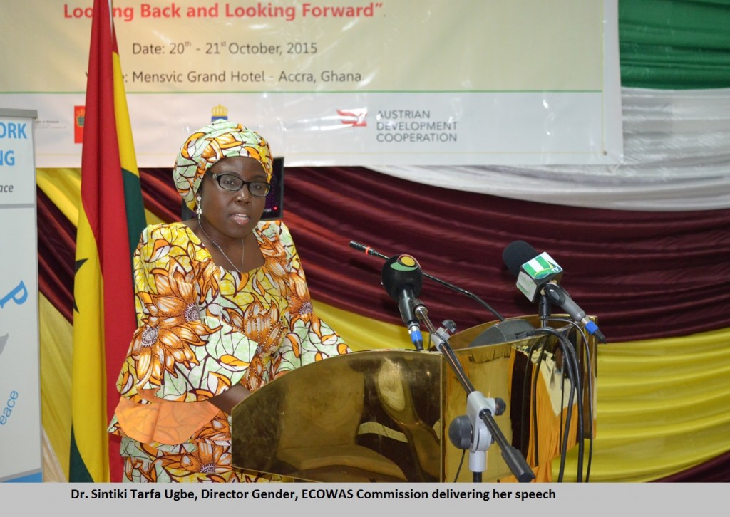 Dr. Sintiki Tarfa Ugbe, Director Gender, ECOWAS   Commission