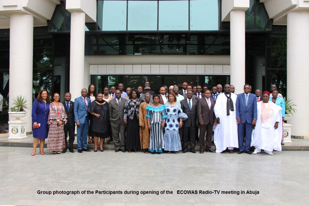 Group photograph of the Participants during opening of the   ECOWAS Radio-TV meeting in Abuja, 28th Oct. 2015. IMG_2302