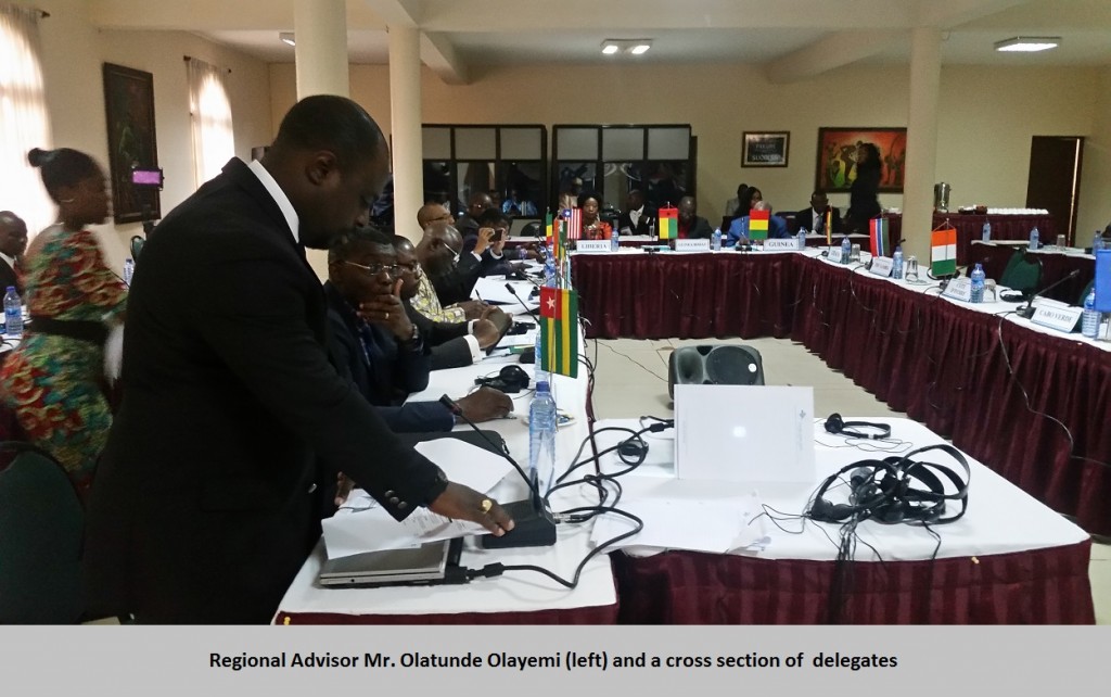 Regional Advisor Mr. Olatunde Olayemi (left) and a cross section of  delegates