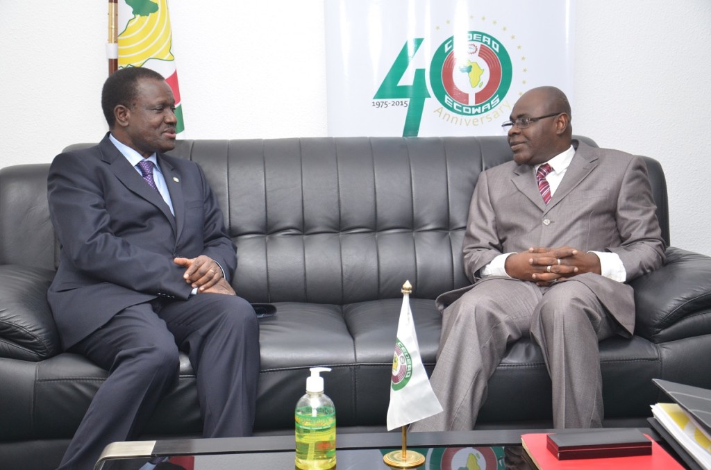 right. H.E. Djibo Salou frm. President Niger Rep. and ECOWAS President H.E. Kadre Ouedraogo