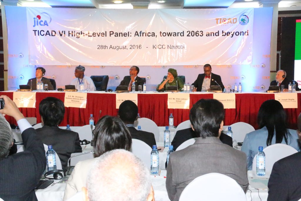 Panelists and participants during the High Level Panel Discussion at TICAD VI in Nnairobi, Kenya